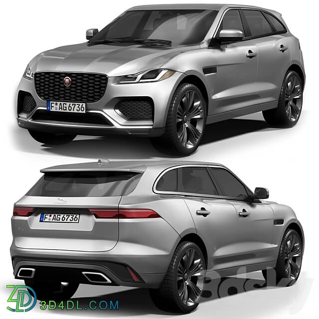 Jaguar F Pace 3D Models