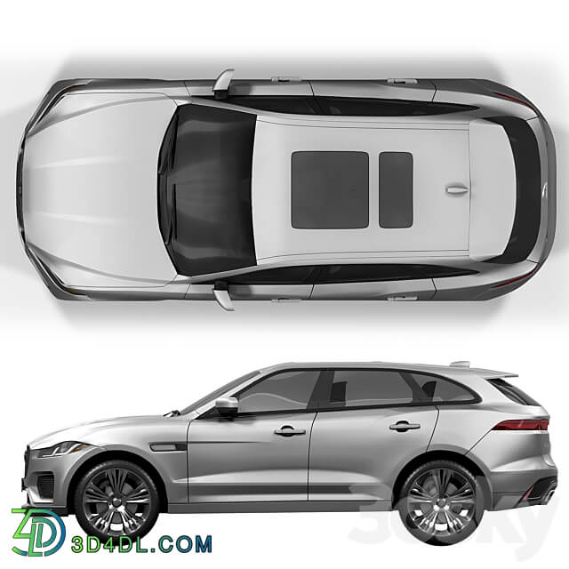 Jaguar F Pace 3D Models