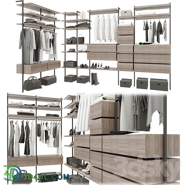 Wardrobe Wardrobe Display cabinets 3D Models