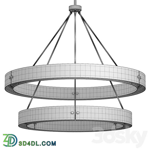 VOUVRAY TWO TIER ROUND CHANDELIER 60 Pendant light 3D Models
