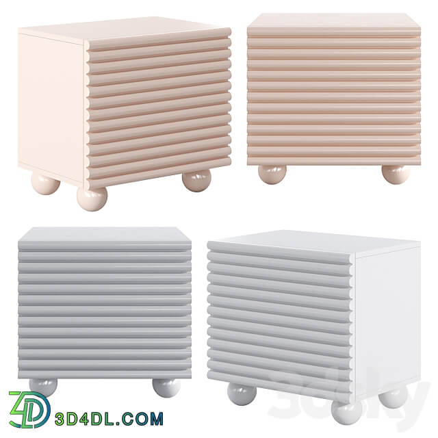 Lulu Corner Design Sideboard Chest of drawer 3D Models