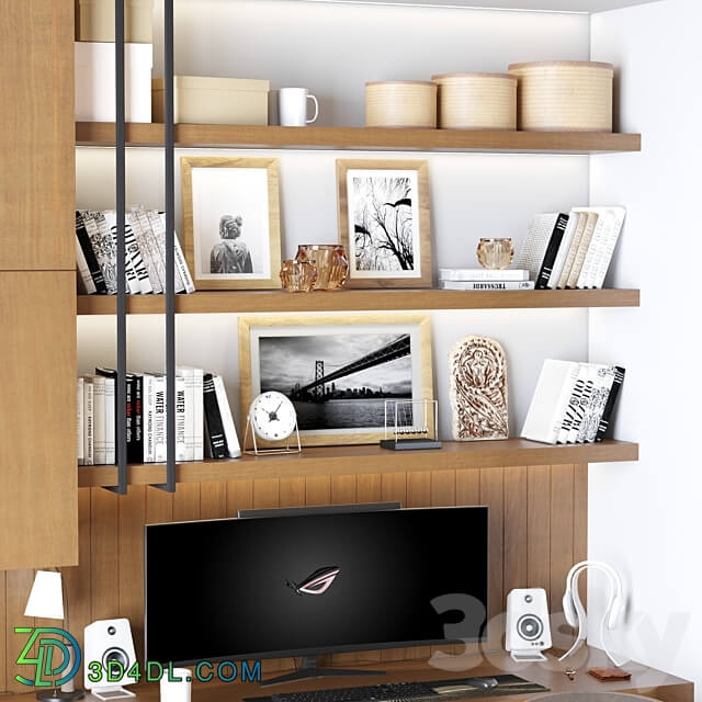 Home Office Set 3D Models