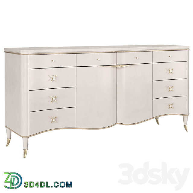 Chest of drawers Belle Of The Ball Caracole Sideboard Chest of drawer 3D Models