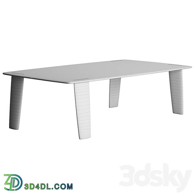 Biscuit Dinner Table by Exteta 3D Models