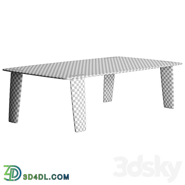 Biscuit Dinner Table by Exteta 3D Models