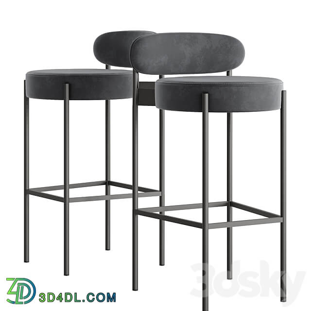 Bar stool Stool 4 Aura 3D Models