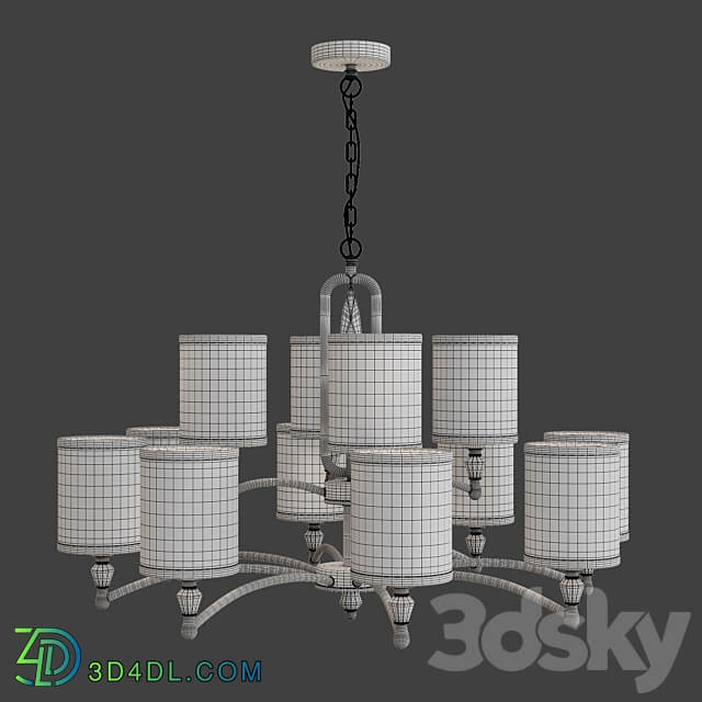 Riverside pendant lamp by Freya Light Pendant light 3D Models