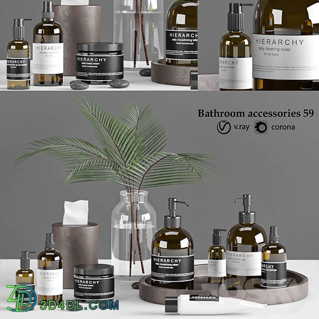 bathroom accessories set 59 3D Models