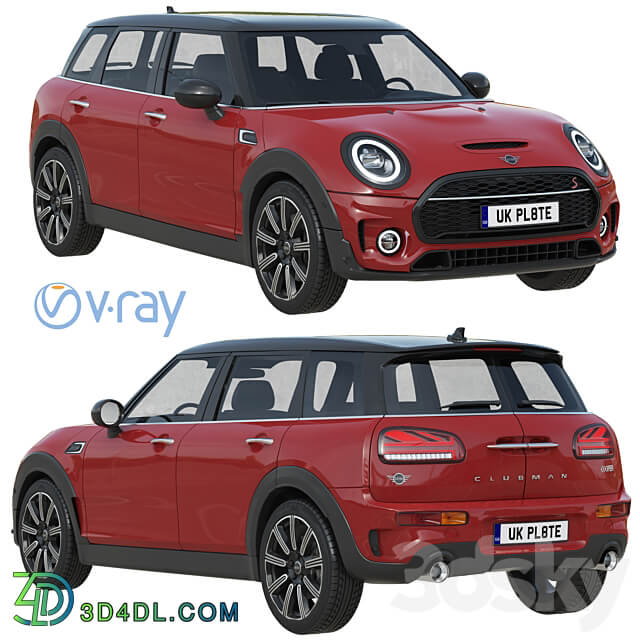 Mini Clubman 2022 3D Models