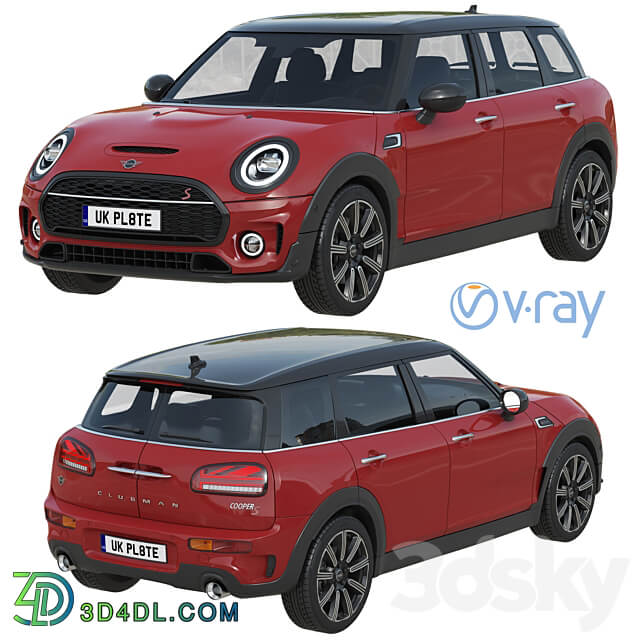 Mini Clubman 2022 3D Models