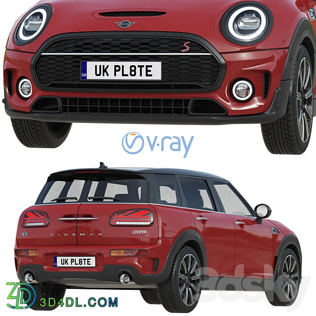 Mini Clubman 2022 3D Models