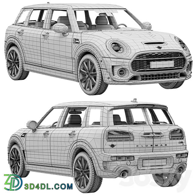 Mini Clubman 2022 3D Models