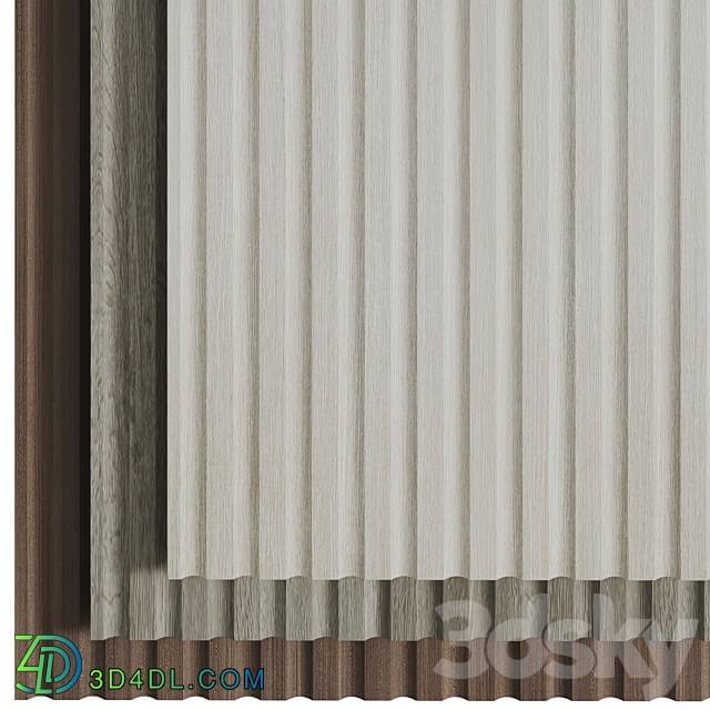 Decorative wall panels Wood 3 3D Models