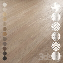 Oak Flooring Set 022 3D Models 