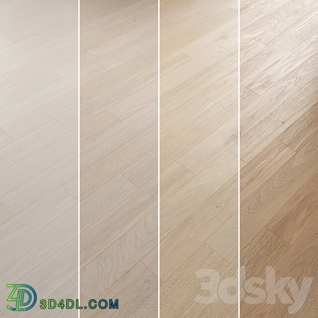 Oak Flooring Set 022 3D Models