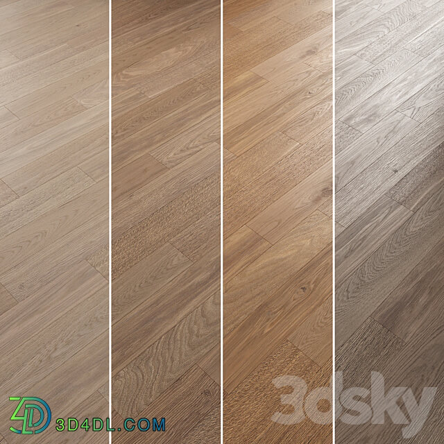 Oak Flooring Set 022 3D Models