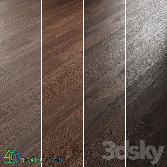 Oak Flooring Set 022 3D Models