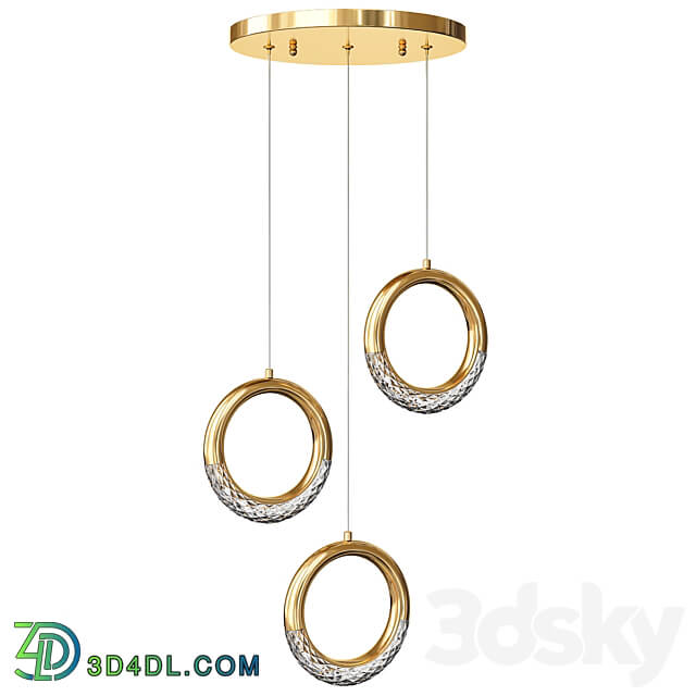 Luxury Ring Led Chandelier Pendant light 3D Models