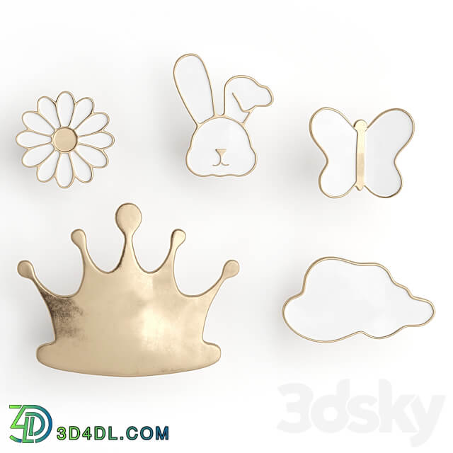 Furniture handles for nursery pullcast Other 3D Models