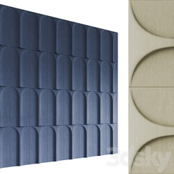 Arc Acoustic Wall Panel by Stone 3D Models 