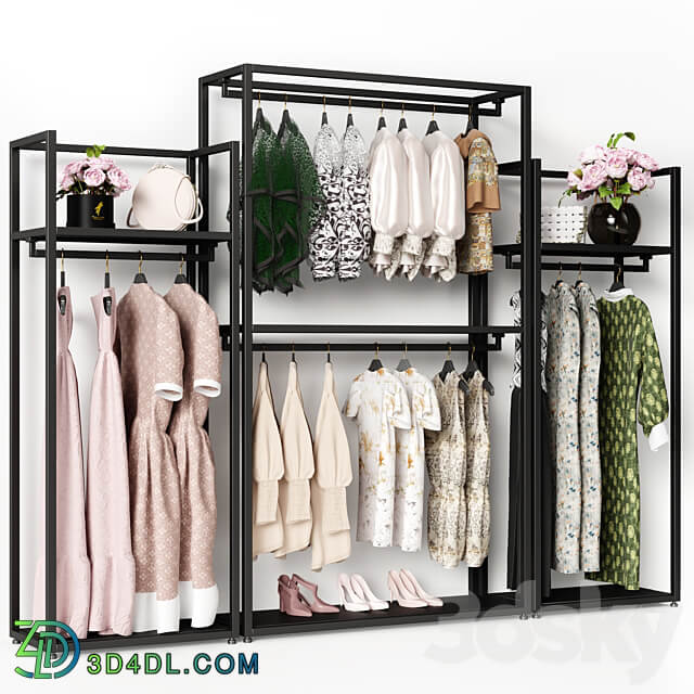 clothesstore hanger 4 3D Models