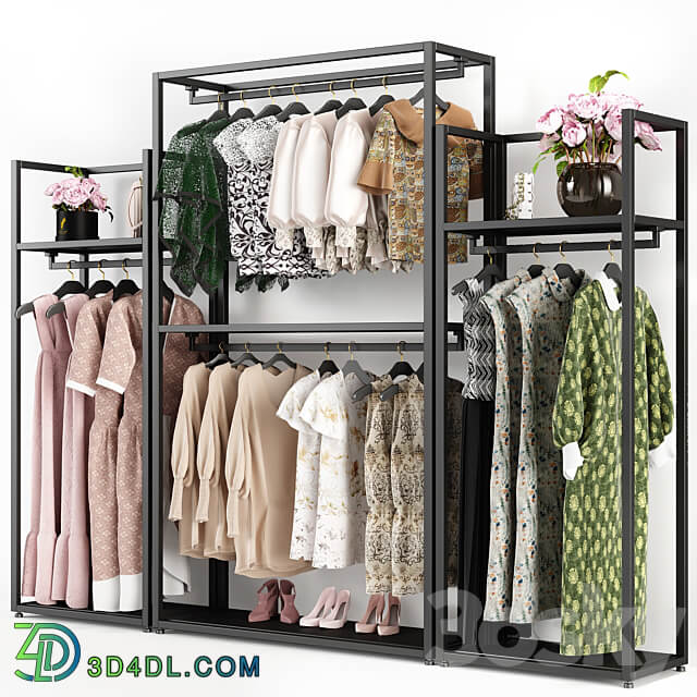 clothesstore hanger 4 3D Models