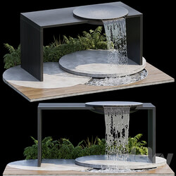 Landscape Furniture with Fountain Architect Element 09 Other 3D Models 