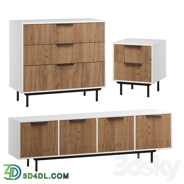 pedestals LEVANTE Sideboard Chest of drawer 3D Models