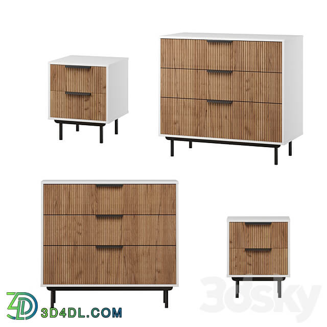 pedestals LEVANTE Sideboard Chest of drawer 3D Models