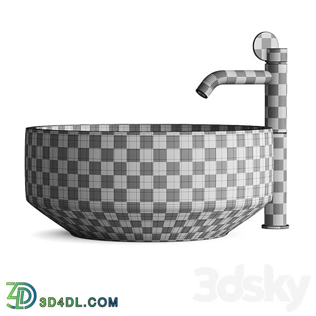 Agape Cenote Washbasins Lemon Taps 3D Models