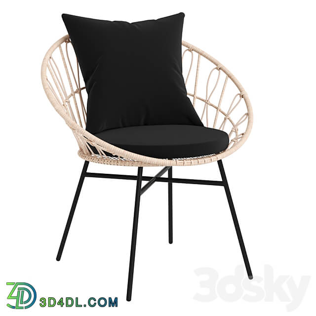 Rattan Wicker Patio Garden Furniture Set Devon TW VN017 18 Table Chair 3D Models