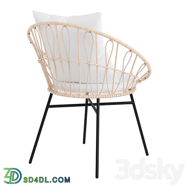 Rattan Wicker Patio Garden Furniture Set Devon TW VN017 18 Table Chair 3D Models