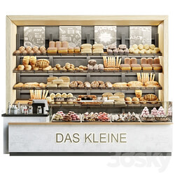 Bakery with pastries and desserts 3D Models 