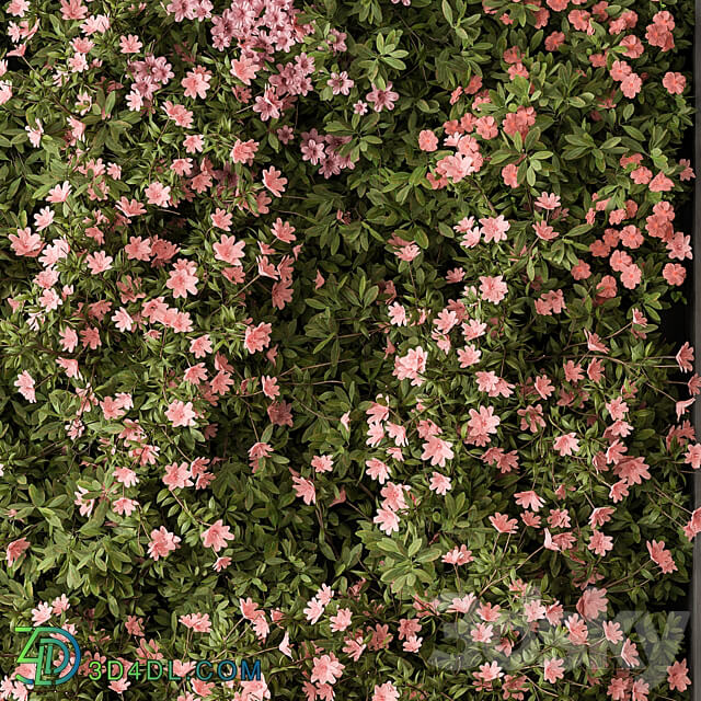 Flower Vertical Garden Wall Decor 62 Fitowall 3D Models