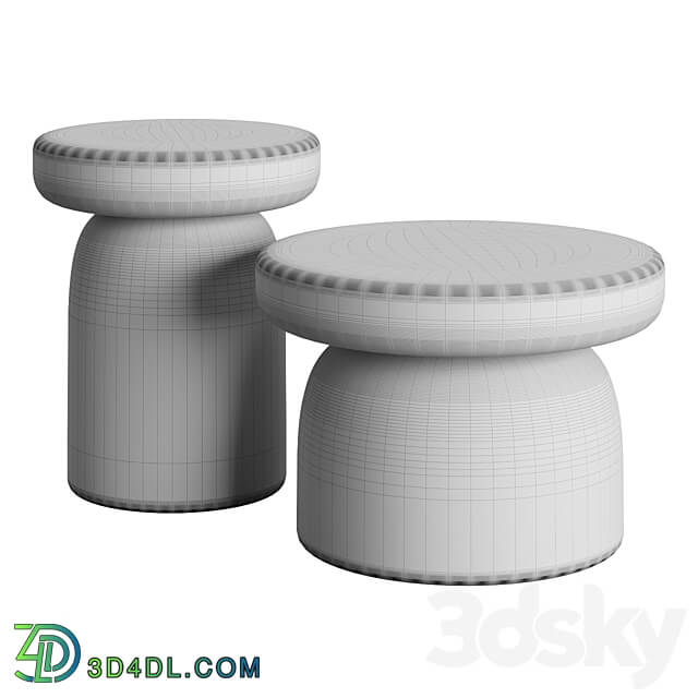 Tototo Coffee Tables by Miniforms 3D Models