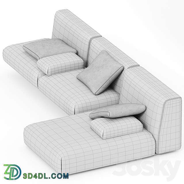 Paola Lenti MOVE Modular sofa N4 3D Models