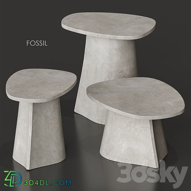 FOSSIL Table MDF Italia 3D Models