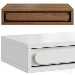 Gemini nightstand by West Elm Sideboard Chest of drawer 3D Models 