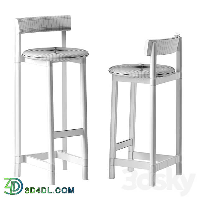 Petit barstool by De La Espada 3D Models