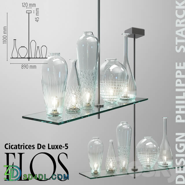 Cicatrices De Luxe 5 Pendant light 3D Models