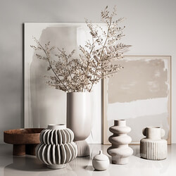 Decorative set with vases 3D Models 