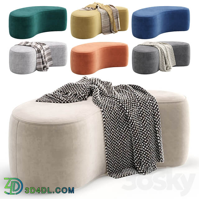 Pouffe Cork 7 Colors Version divan.ru 3D Models