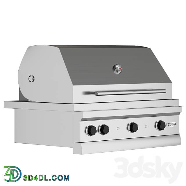 Kalamazoo GAS GRILL barbecue 3D Models