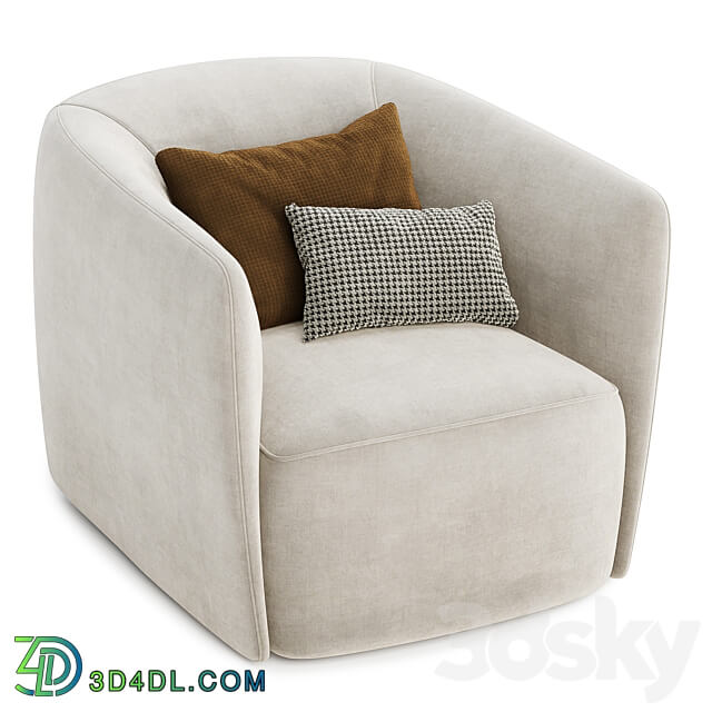 santa monica arm chair 3D Models