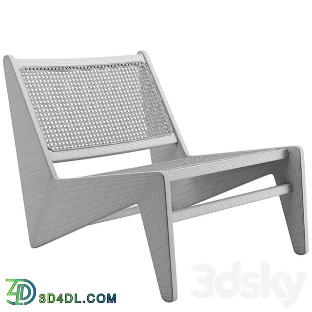 Pierre Jeanneret Kangaroo Armchair 3D Models