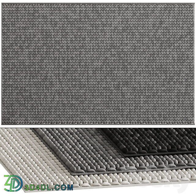 Coarse knit carpet 01 3D Models