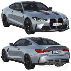 BMW M4 CSL 2022 3D Models 