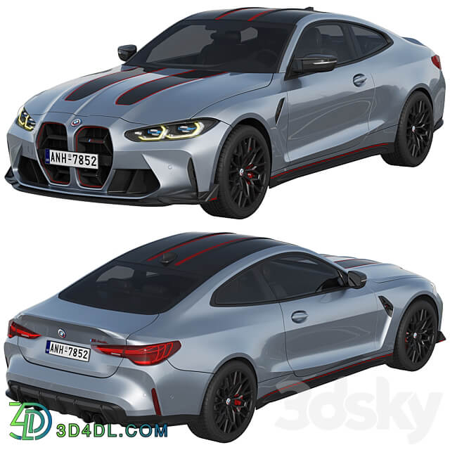BMW M4 CSL 2022 3D Models