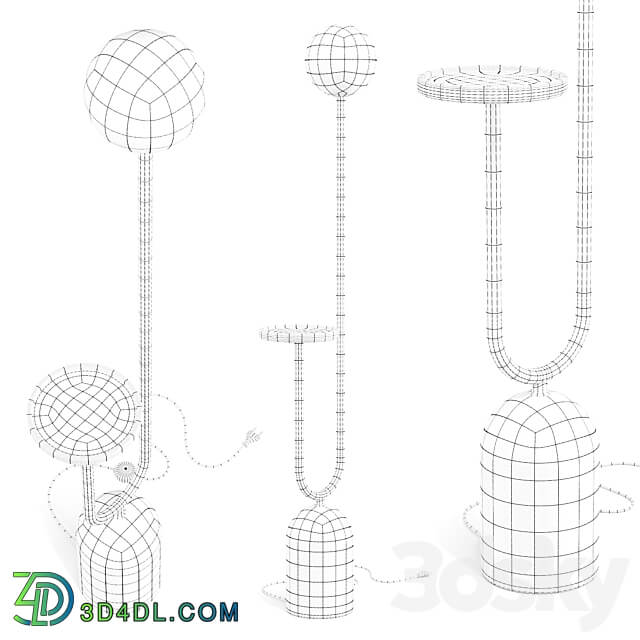 Porada Ekero Totem Floor Lamp 3D Models