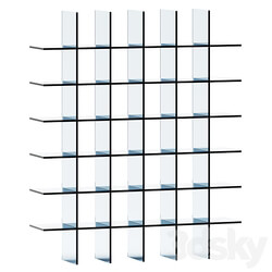 Glass Shelves 1 1976 by Glas Italia Wardrobe Display cabinets 3D Models 